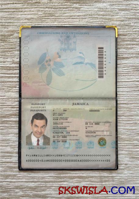 Jamajka zdjęcie do paszportu pliki PSD, skan i fotografowany obraz